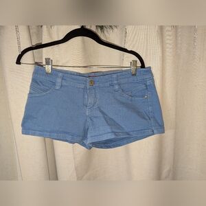 Blue Union Bay Embroidered Pocket Mini Shorts Size 9